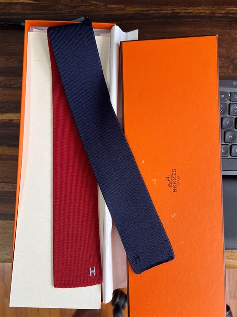 hermes knitted tie